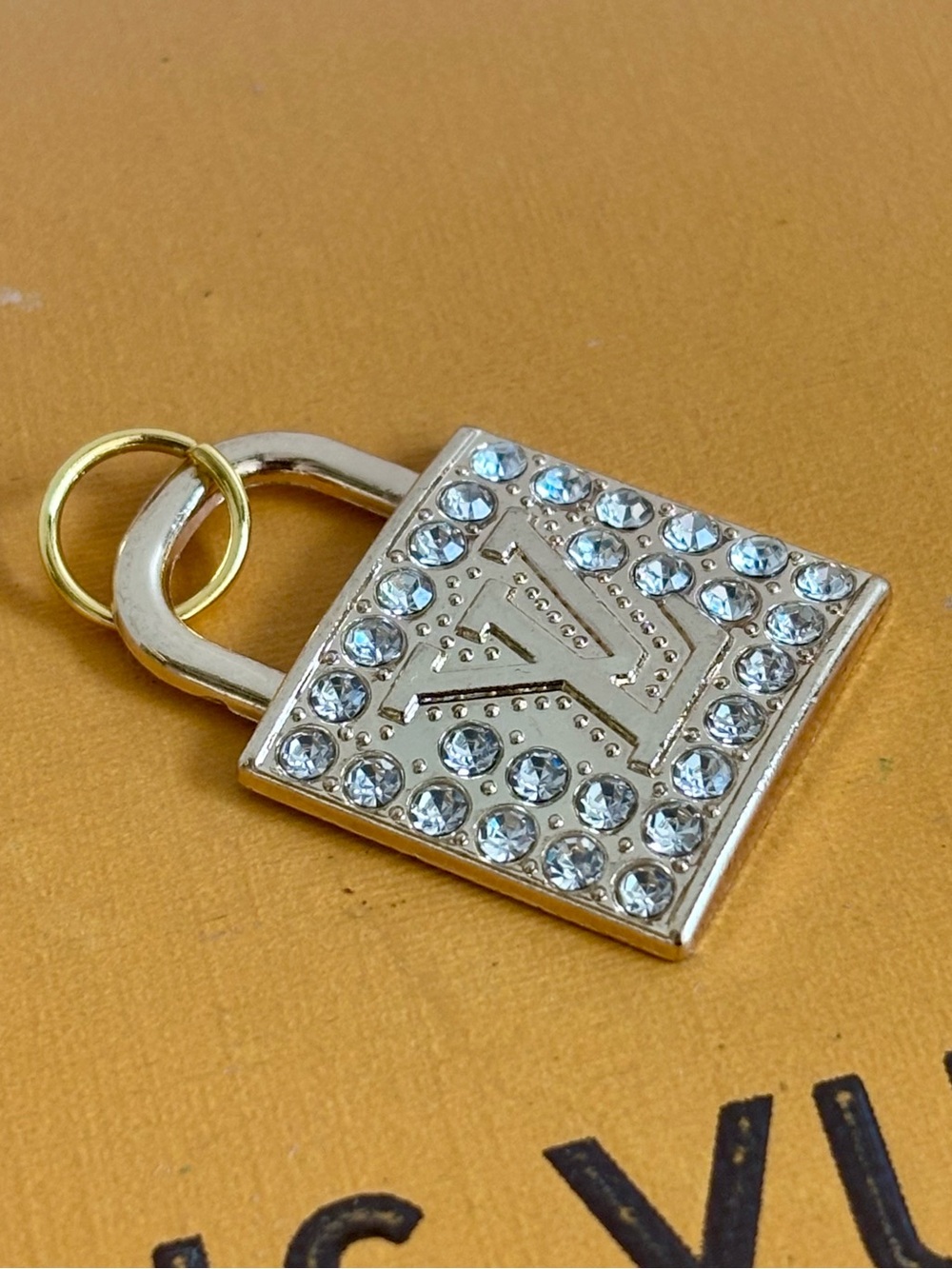Louis Vuitton Padlock Gold Tone Charm